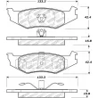 Jeu de 4 plaquettes de frein STOPTECH 308.05120 - Visuel 2