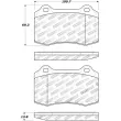 Jeu de 4 plaquettes de frein STOPTECH 308.05921 - Visuel 2