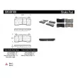 Jeu de 4 plaquettes de frein avant STOPTECH 309.08100 - Visuel 3