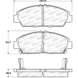 Jeu de 4 plaquettes de frein avant STOPTECH 308.05680 - Visuel 2
