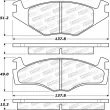 Jeu de 4 plaquettes de frein avant STOPTECH 308.05690 - Visuel 2