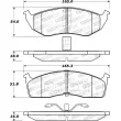 Jeu de 4 plaquettes de frein avant STOPTECH 308.05910 - Visuel 2