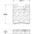 Jeu de 4 plaquettes de frein STOPTECH 308.06030 - Visuel 2