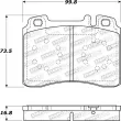 Jeu de 4 plaquettes de frein avant STOPTECH 308.05610 - Visuel 2