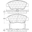 Jeu de 4 plaquettes de frein avant STOPTECH 308.06210 - Visuel 2