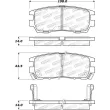 Jeu de 4 plaquettes de frein STOPTECH 308.05670 - Visuel 2