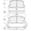 Jeu de 4 plaquettes de frein STOPTECH 308.06570 - Visuel 2