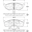 Jeu de 4 plaquettes de frein avant STOPTECH 308.06420 - Visuel 2