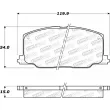 Jeu de 4 plaquettes de frein avant STOPTECH 308.03560 - Visuel 2