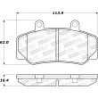 Jeu de 4 plaquettes de frein avant STOPTECH 308.04920 - Visuel 2