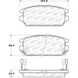 Jeu de 4 plaquettes de frein avant STOPTECH 308.05320 - Visuel 2