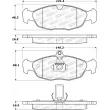 Jeu de 4 plaquettes de frein STOPTECH 308.06881 - Visuel 2
