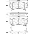 Jeu de 4 plaquettes de frein avant STOPTECH 308.06680 - Visuel 2