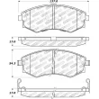 Jeu de 4 plaquettes de frein avant STOPTECH 308.07000 - Visuel 2