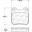 Jeu de 4 plaquettes de frein STOPTECH 308.07090 - Visuel 2