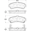 Jeu de 4 plaquettes de frein STOPTECH 308.06690 - Visuel 2