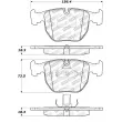 Jeu de 4 plaquettes de frein avant STOPTECH 308.06810 - Visuel 2