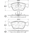 Jeu de 4 plaquettes de frein avant STOPTECH 308.07100 - Visuel 2