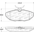 Jeu de 4 plaquettes de frein STOPTECH 308.08060 - Visuel 2