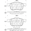 Jeu de 4 plaquettes de frein avant STOPTECH 308.07940 - Visuel 2