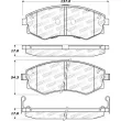 Jeu de 4 plaquettes de frein STOPTECH 308.07001 - Visuel 2