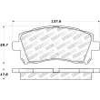 Jeu de 4 plaquettes de frein avant STOPTECH 308.07210 - Visuel 2