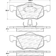 Jeu de 4 plaquettes de frein avant STOPTECH 308.08430 - Visuel 2
