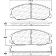 Jeu de 4 plaquettes de frein avant STOPTECH 308.08640 - Visuel 2
