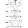 Jeu de 4 plaquettes de frein STOPTECH 308.08531 - Visuel 2
