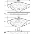 Jeu de 4 plaquettes de frein avant STOPTECH 308.08690 - Visuel 2