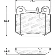 Jeu de 4 plaquettes de frein STOPTECH 308.08740 - Visuel 2