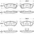 Jeu de 4 plaquettes de frein STOPTECH 308.08750 - Visuel 2
