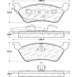 Jeu de 4 plaquettes de frein STOPTECH 308.08580 - Visuel 2
