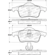 Jeu de 4 plaquettes de frein STOPTECH 308.07950 - Visuel 2