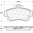 Jeu de 4 plaquettes de frein avant STOPTECH 308.08370 - Visuel 2