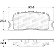 Jeu de 4 plaquettes de frein STOPTECH 308.08850 - Visuel 2