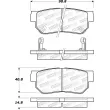 Jeu de 4 plaquettes de frein STOPTECH 308.08130 - Visuel 2