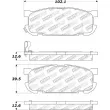 Jeu de 4 plaquettes de frein STOPTECH 308.08910 - Visuel 2
