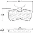Jeu de 4 plaquettes de frein STOPTECH 308.08860 - Visuel 2