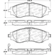 Jeu de 4 plaquettes de frein avant STOPTECH 308.07970 - Visuel 2