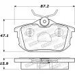 Jeu de 4 plaquettes de frein STOPTECH 308.08380 - Visuel 2