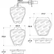 Jeu de 4 plaquettes de frein avant STOPTECH 308.08390 - Visuel 2