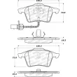 Jeu de 4 plaquettes de frein avant STOPTECH 308.09154 - Visuel 2