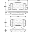 Jeu de 4 plaquettes de frein STOPTECH 308.08680 - Visuel 2
