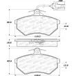 Jeu de 4 plaquettes de frein avant STOPTECH 308.06840 - Visuel 2
