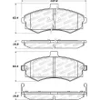 Jeu de 4 plaquettes de frein avant STOPTECH 308.09410 - Visuel 2