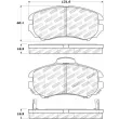 Jeu de 4 plaquettes de frein avant STOPTECH 308.09240 - Visuel 2