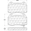 Jeu de 4 plaquettes de frein STOPTECH 308.09600 - Visuel 2