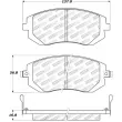 Jeu de 4 plaquettes de frein avant STOPTECH 308.09290 - Visuel 2