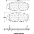 Jeu de 4 plaquettes de frein avant STOPTECH 308.09140 - Visuel 2